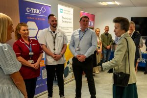 HRH Princess Royal meeting staff at CTRIC