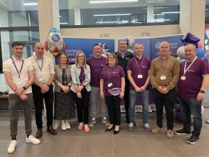 Staff members at the Go-Live event Altnagelvin