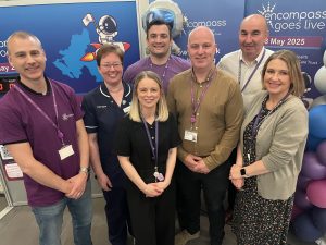 Staff members at the Go-Live event Altnagelvin