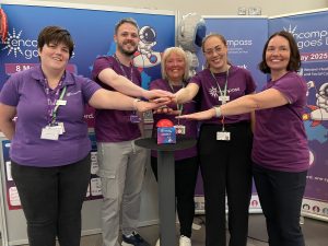 Staff members at the Go-Live event Altnagelvin