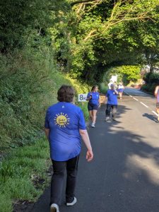 Service Users completing their 5km walk