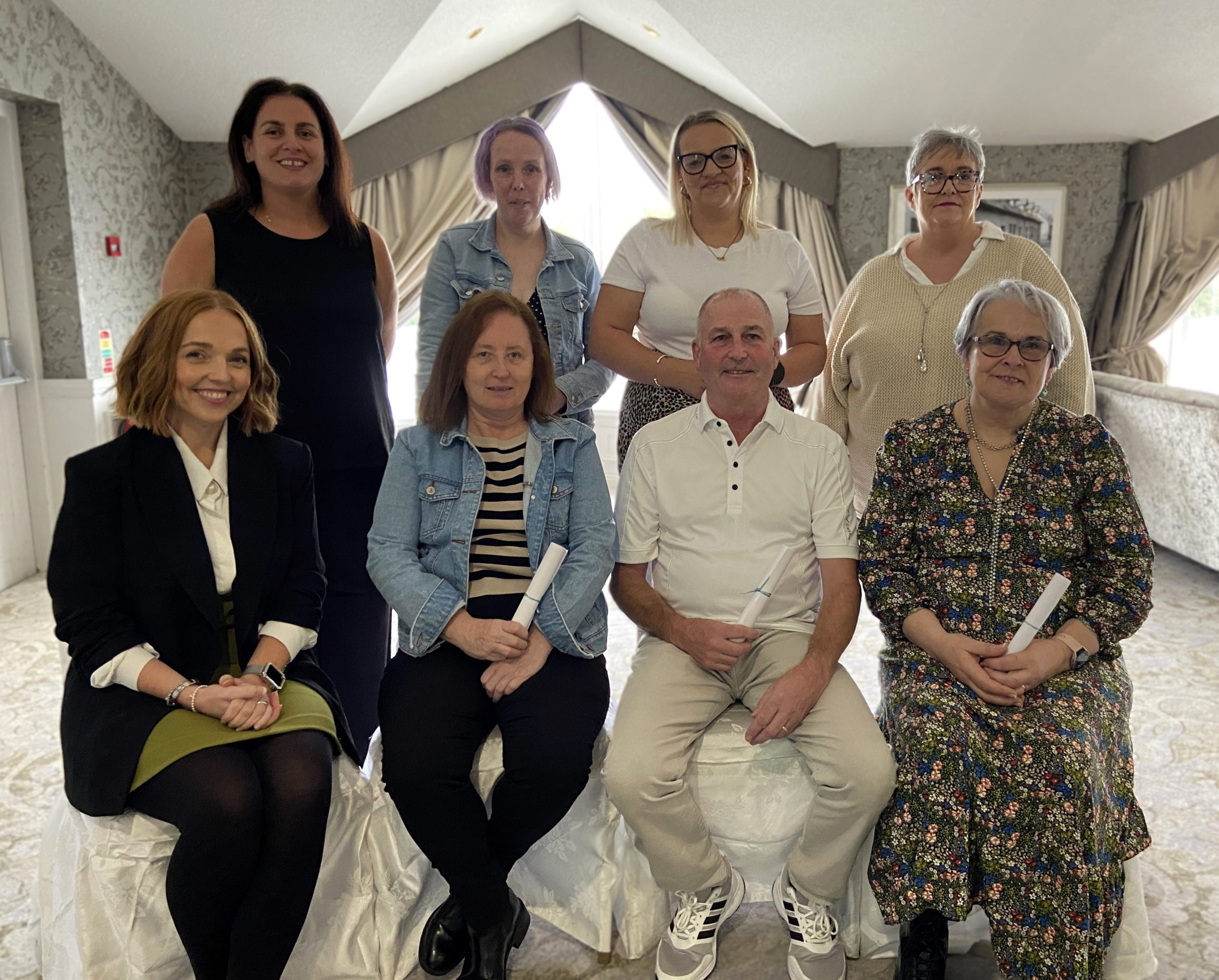 Staff who achieved OCNNI Level 1 Certificate Employability Skills