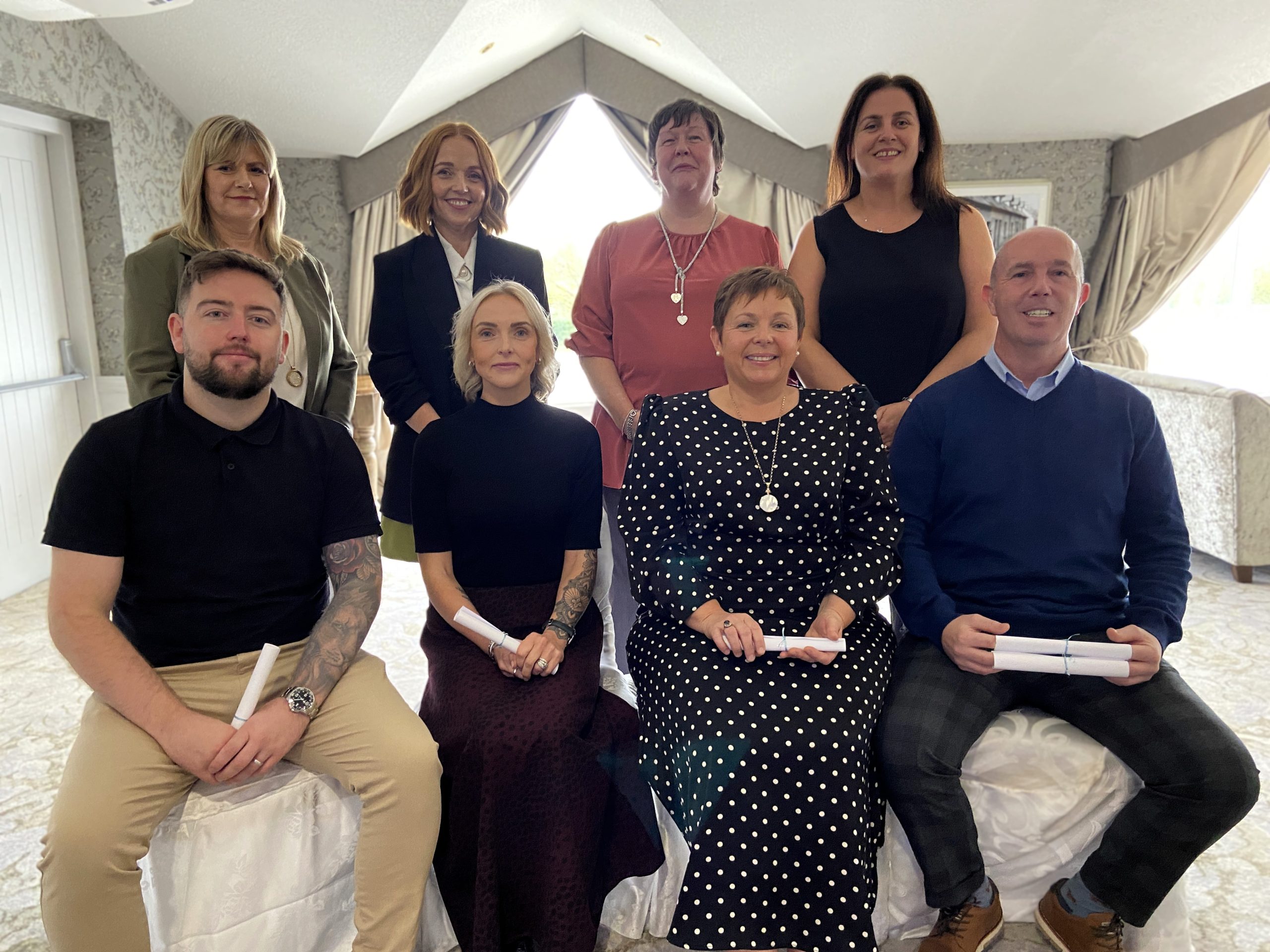 Staff who achieved OCNNI Level 5 Diploma In Leadership & Management In Health & Social Care Adult Management