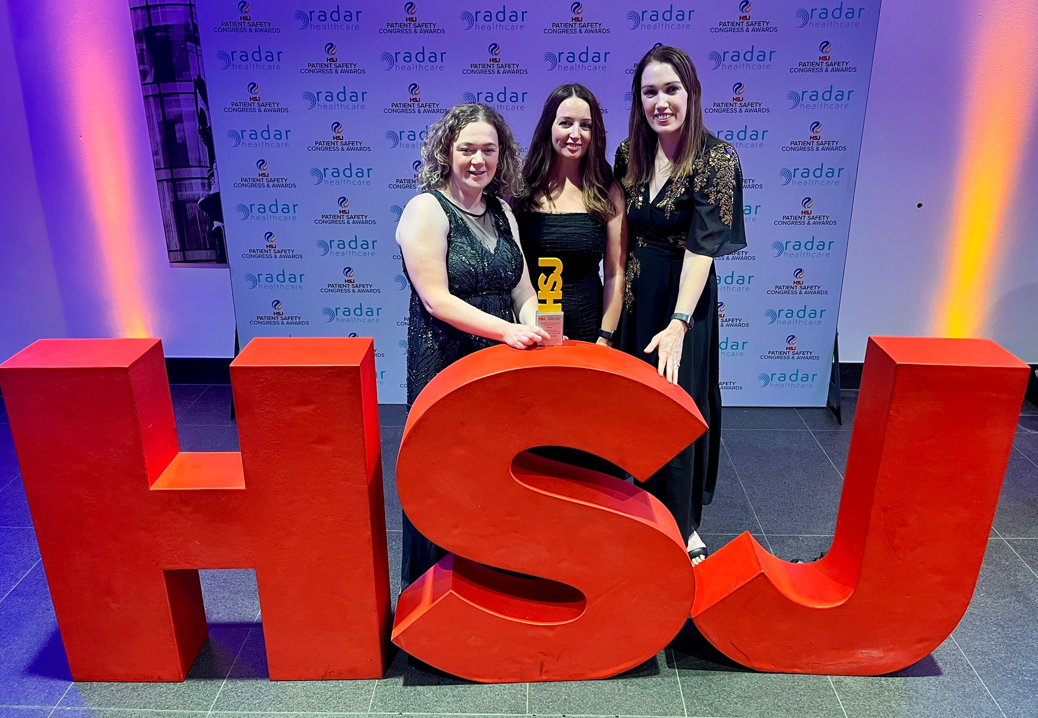 Western Trust Staff at the HSJ Awards with their award