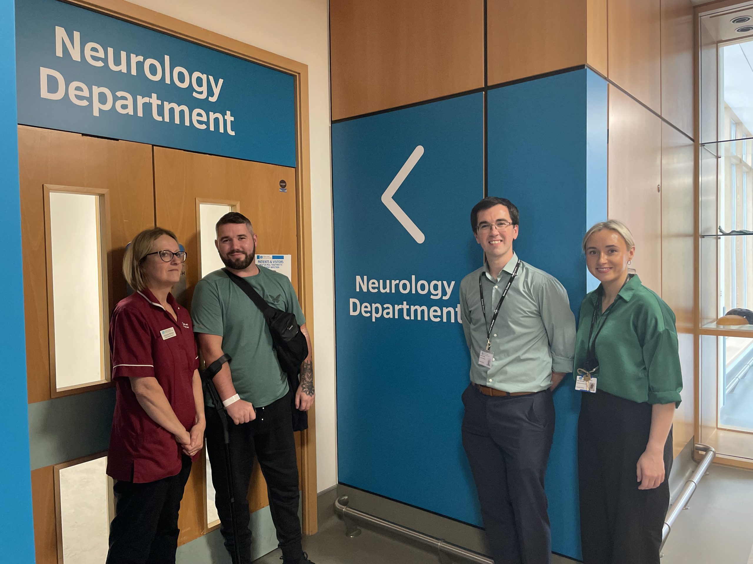 Connaire Quinn with the Neurology Team
