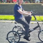 Service User using the inclusive bike
