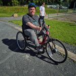 Service User using the inclusive bike