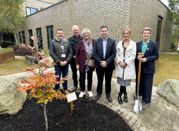 Stakeholders at the Tree Planting event at Altnagelvin Hospital