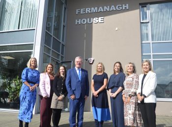 Health Minister Mike Nesbitt with members of our Autism Early Intervention Team