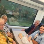 Service Users Enjoying The Chat Tea Train Event