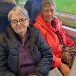 Service Users Enjoying The Chat Tea Train Event