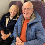 Service Users Enjoying The Chat Tea Train Event