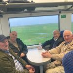 Service Users Enjoying The Chat Tea Train Event