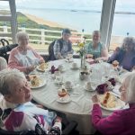 Thackeray Day Centre Service Users enjoying an evening tea