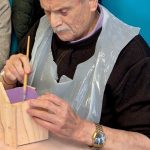 Tommy Forster Painting His Bird Box Drumclay Day Centre
