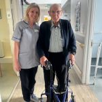 Physio Assistant Mobility Aid Clinic Fred Derbyshire With Siobhan McAteer