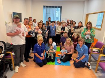 Neonatal Staff at SWAH with service users at the world prematurity day