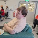 Service User At Glenside ATC In Fancy Dress For Halloween (1)