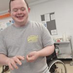 Service User At Omagh Day Centre Enjoying Their Halloween Party