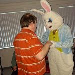 Service User Pictrued With The Bunny At The Halloween Party (4)