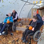 Service Users And Their Carers At The Pumpkin Patch