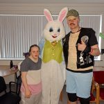 Service Users At Glenside ATC With The Bunny At The Halloween Party