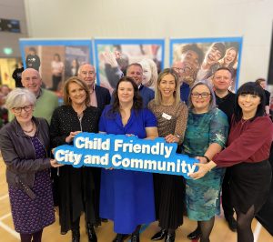 Western Trust Staff Celebrating Derry And Strabane District Counciil Recognition As A UNICEF Child Friendly Community