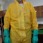 Staff member Jonathan in his fancy dress outfir