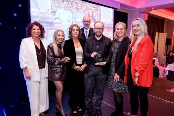 ASHA Centre team members presented the Patient Feedback Award by Karen O'Brien and Neil Guckian