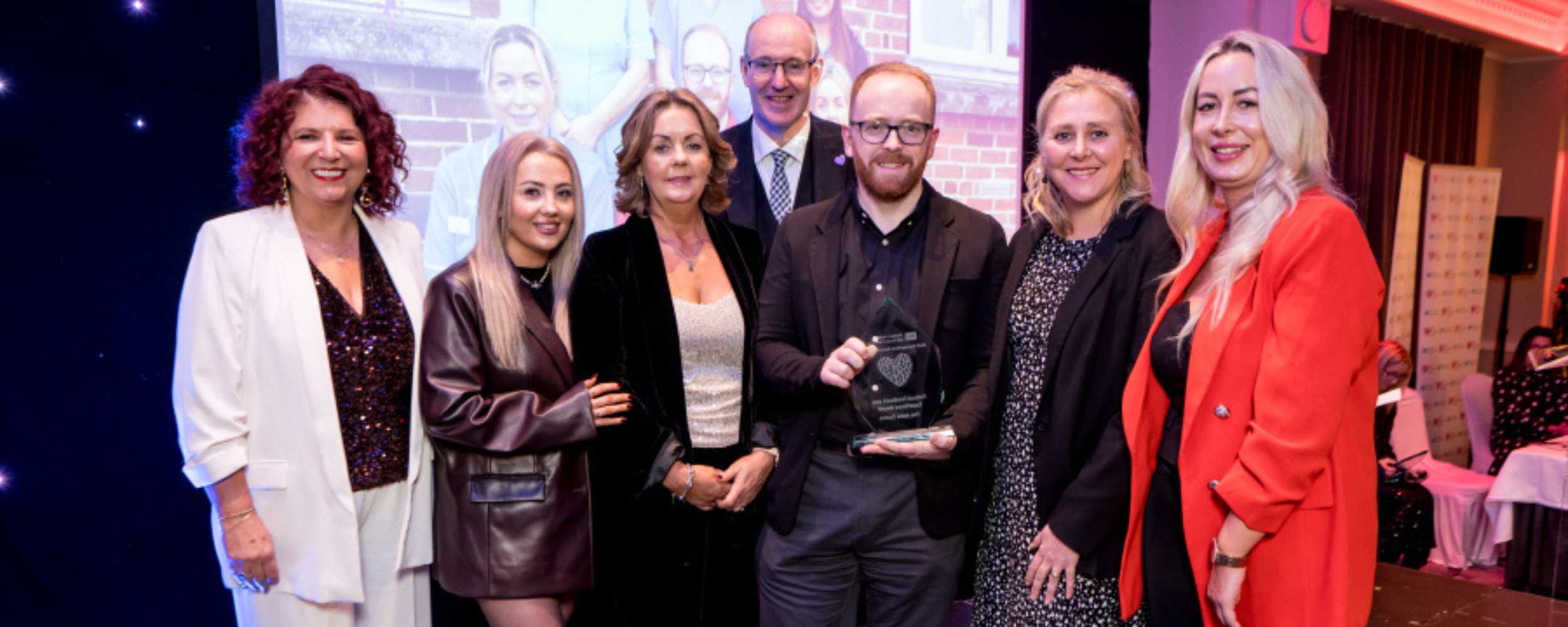 ASHA Centre team members presented the Patient Feedback Award by Karen O'Brien and Neil Guckian