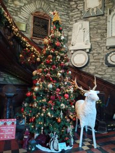 Decorated Christmas Tree With Reindeer