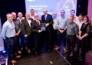 Estates Trustwide Team High Commended in the Working Together Team Award presented by Neil Guckian