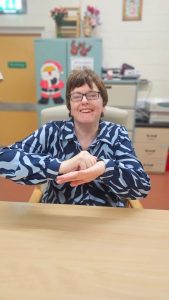 Kesh Day Centre User Doing Makaton (5)