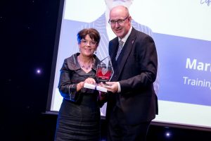 Maria Cunningham Lifetime Achievement Omagh, presented by Neil Guckian