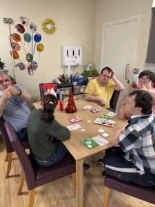 Strathroy Day Centre Service Users Making Christmas Crafts