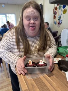Strathroy Day Centre Service User with their Christmas Bakes