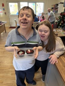 Strathroy Day Centre Service Users with their Christmas Bakes