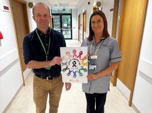 RT Malcolm Wilkinson, Urology Consultant Radiographer And Claire Brown, Radiotherapy Assistant,