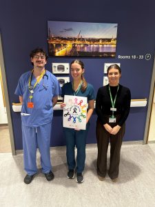 Dr Oliver Benfield, Niamh Donaghy, Foundation Trainee Pharmacist, Rachael Hutchman, Macmillan Admin Support Worker