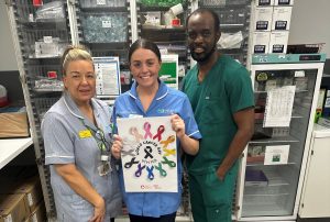 Sperrin Suite Linda Britton, Senior Nursing Asst, Lisa Patton, Staff Nurse, Dr Shina Akinrinsola