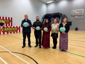 Martin Gallagher, Good Relations Officer, Derry City and Strabane District Council; Rajeev Dominic, Vice Chair, Ethnically Diverse Staff Network; Roshin Rahman, Chair of Ethnically Diverse Staff Network; Riona Santiago, Assistant Director of Human Resources and Joanne Scott; HR Manager for Equality, Diversity, Inclusion and Belonging