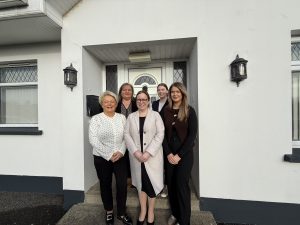 staff members standing outside Dromore and Trillick GP surgery