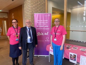 Mary Hayes, Specialist Nurse Organ Donation, Dr Tom Frawley WHSCT Chair And Dr Michelle Fallon Clinical Lead For Organ Donation