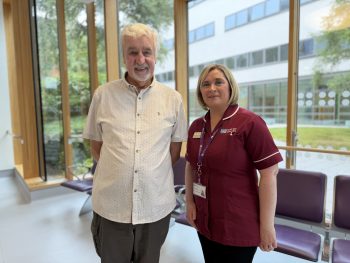 Patient Eric Brown And Siobhan Donnelly, Interstitial Lung Disease Respiratory Nurse Specialist