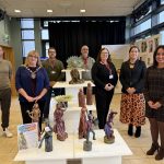 Group Pic With FODC Chair Unheard Voices Art Exhibition Strule Arts Centre Omagh
