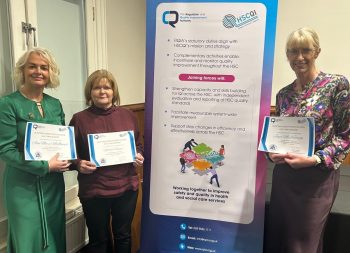 Western Trust Staff pictured with cerificates for Scottish Improvement Leader Programme